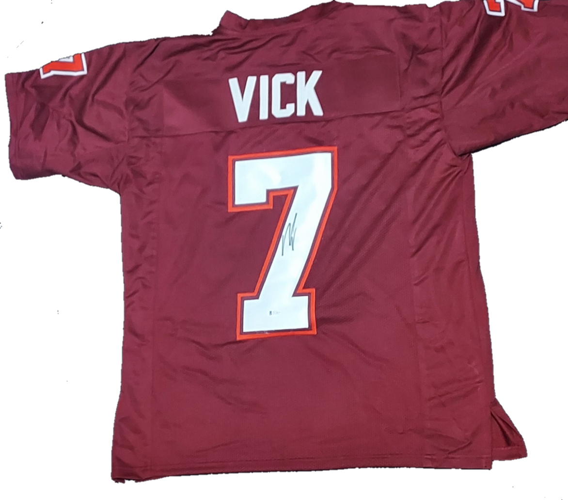 Michael Vick Signed Virginia Tech Hokies Jersey (Beckett COA)
