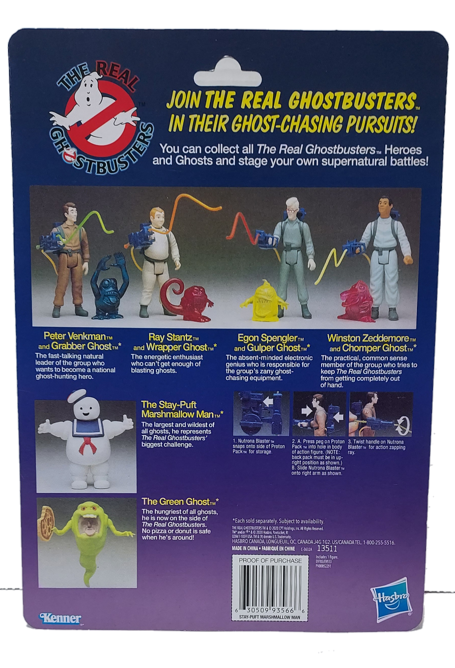 Stay-Puff Marshmello Man the Real Ghostbuster Animated series RETRO