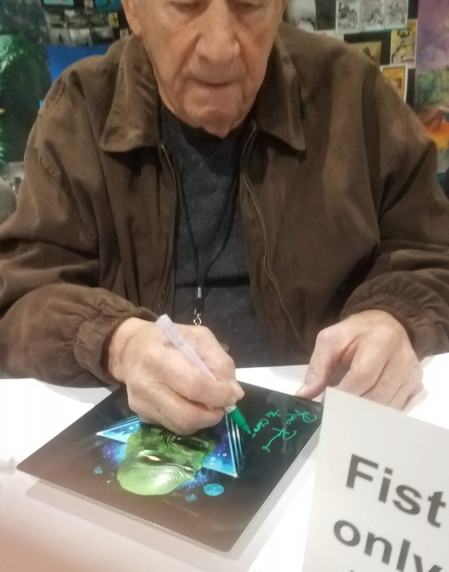 Ricou Browning: Creature From Black Lagoon: 8x8 metal print: JSA COA - See Description - (L1)