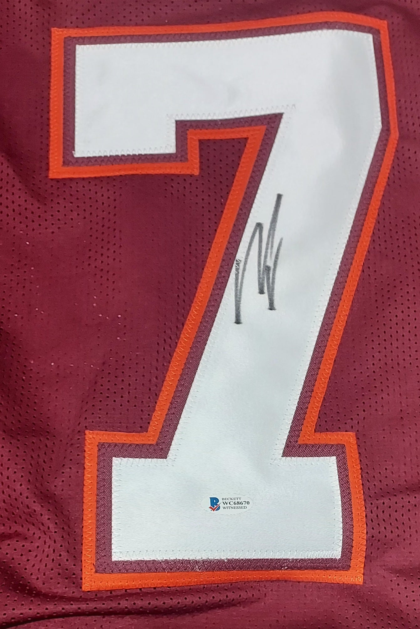 Michael Vick Signed Virginia Tech Hokies Jersey (Beckett COA)
