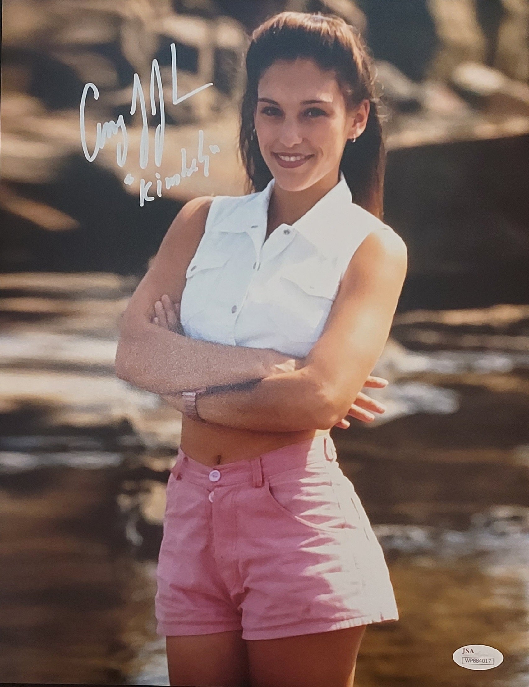 Amy Jo Johnson-Kimberly-signed Power Rangers 11x14-JSA (L1) read descr –  The Hobby Table