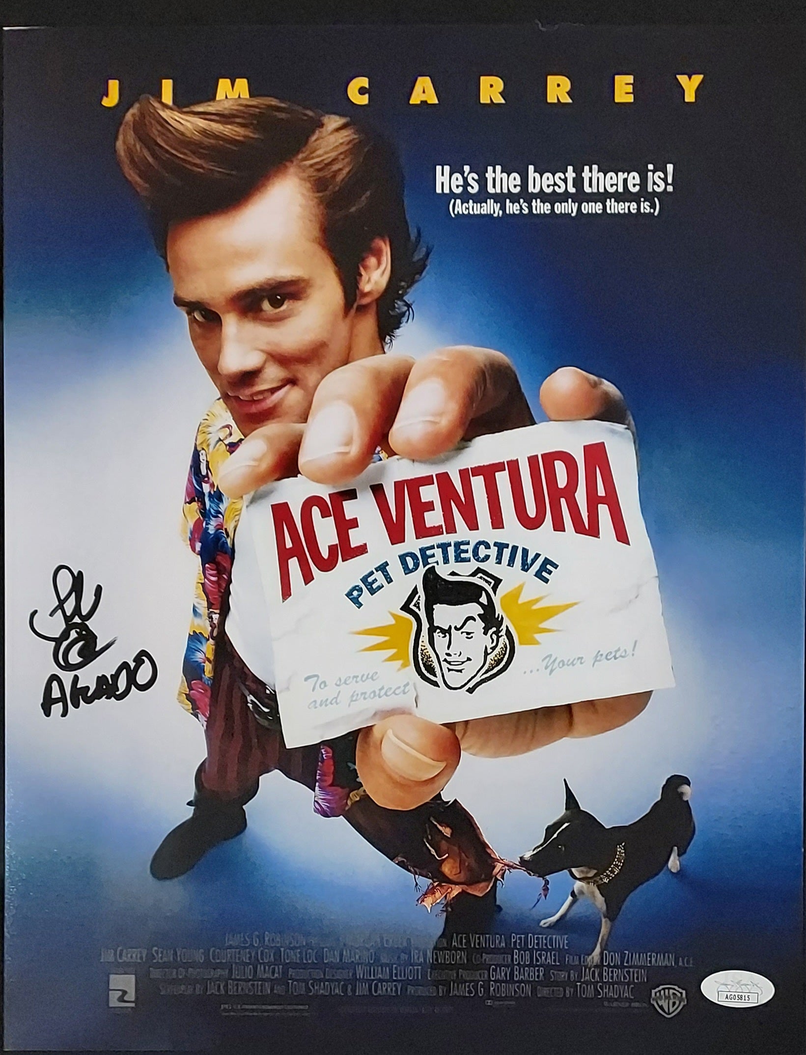 John Capodiceas Sgt. Aguadosigned Ace Ventura 11x14JSA The Hobby Table