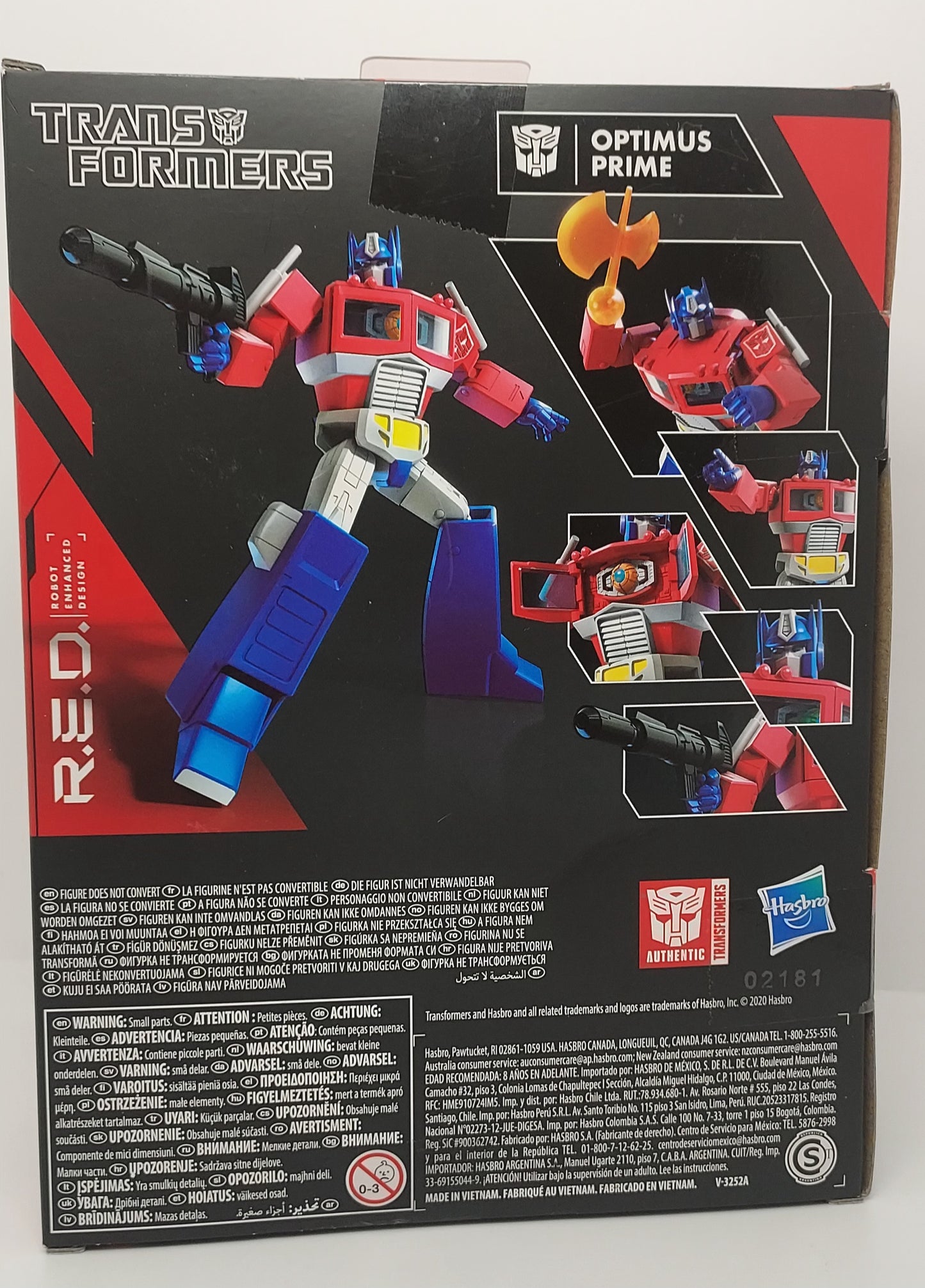 Transformers R.E.D Optimas Prime Robot Enhanced Design Action Figure Hasbro Toy