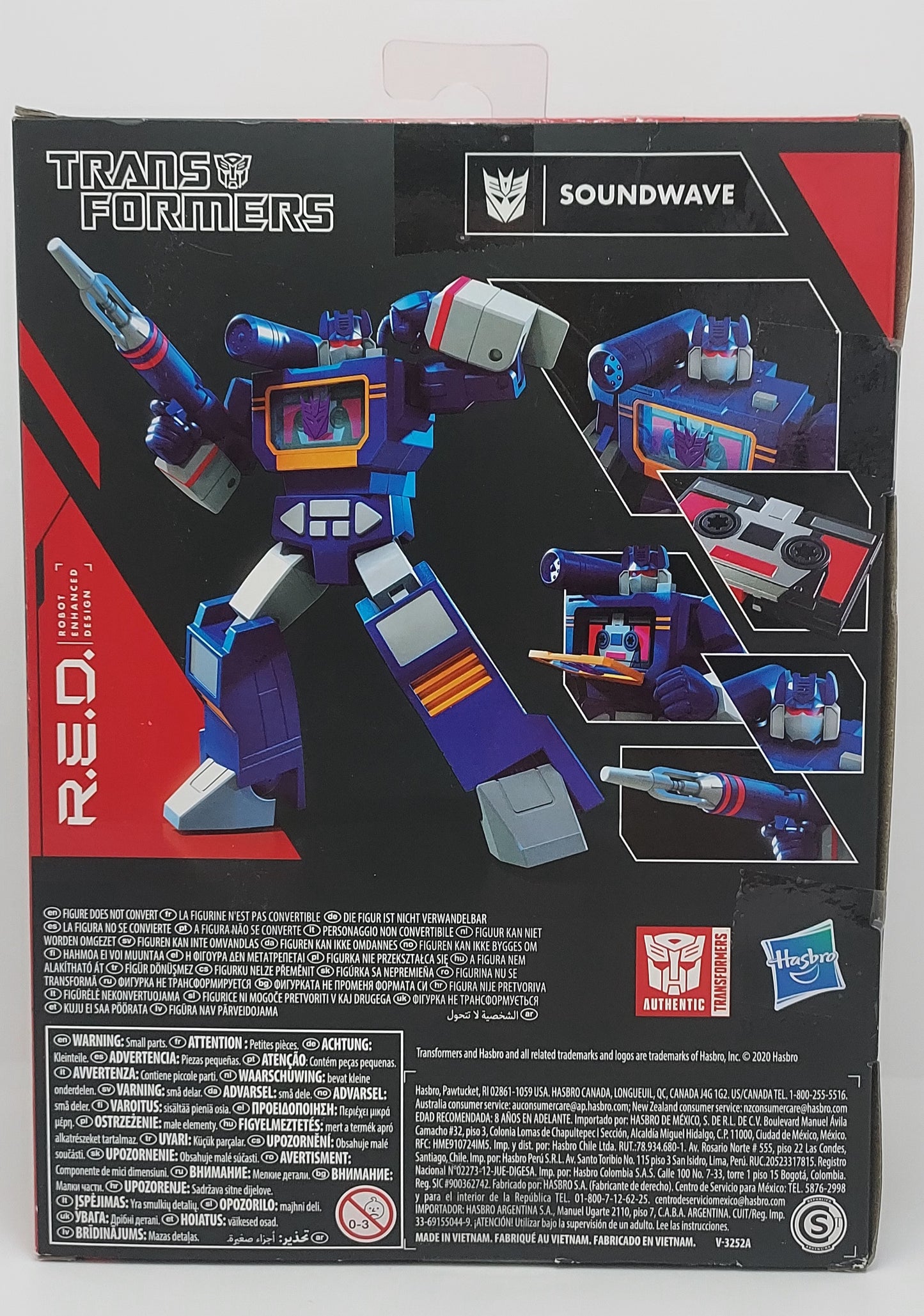 Transformers R.E.D Soundwave Robot Enhanced Design Action Figure Hasbro Toy