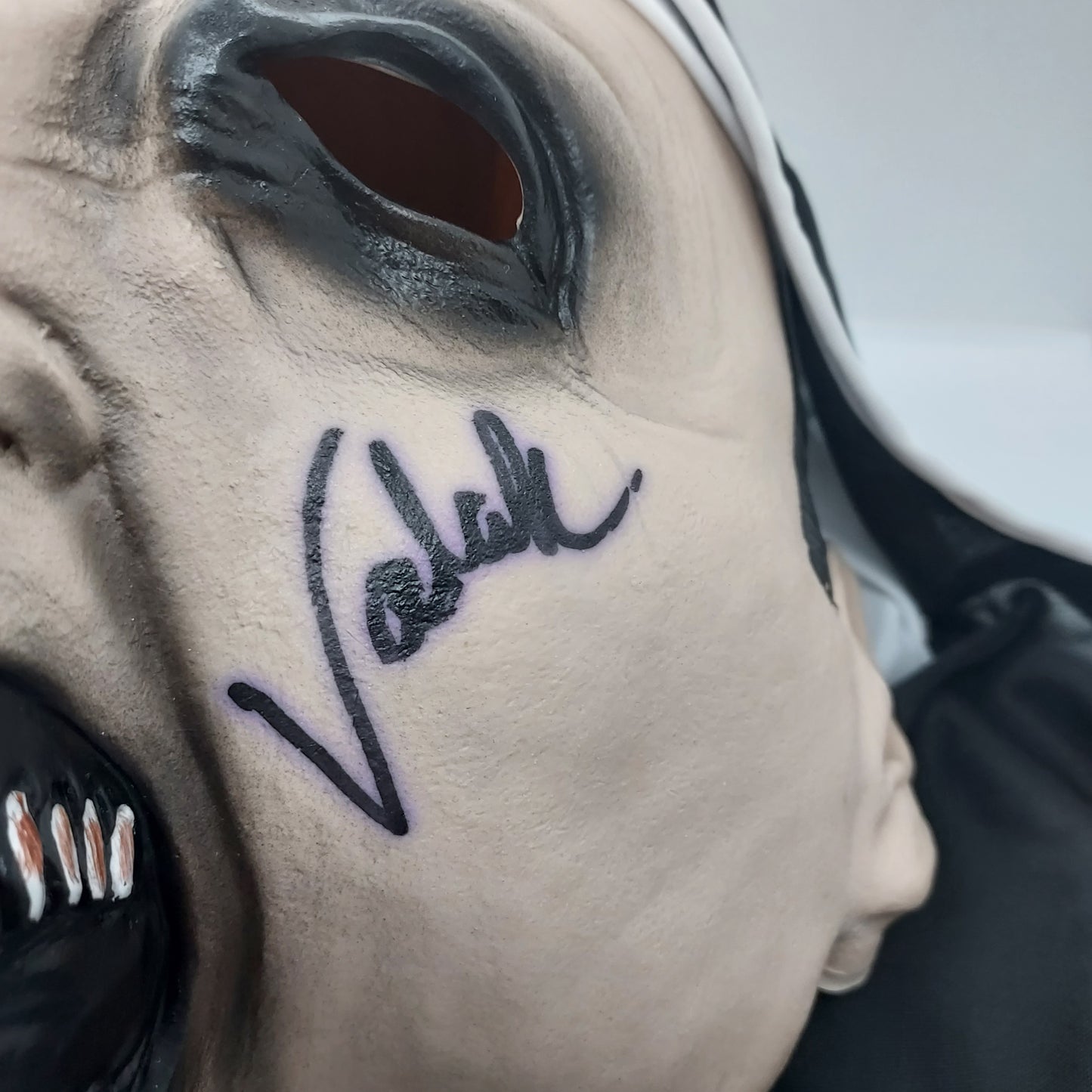 Bonnie Aarons-The Nun- "Valak-" signed The Nun mask-Beckett