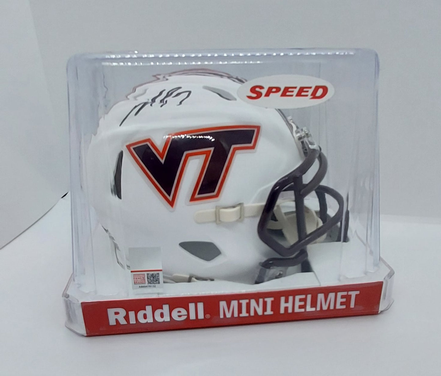 Michael Vick-Va Tech- Signed VA Tech Mini Helmet-JSA COA