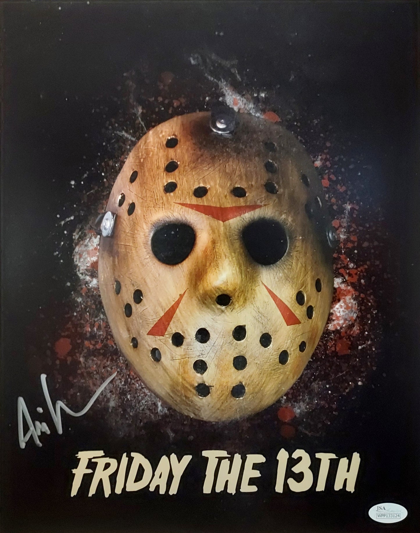 Ari Lehman- Jason-signed 11x14 Friday 13th-JSA
