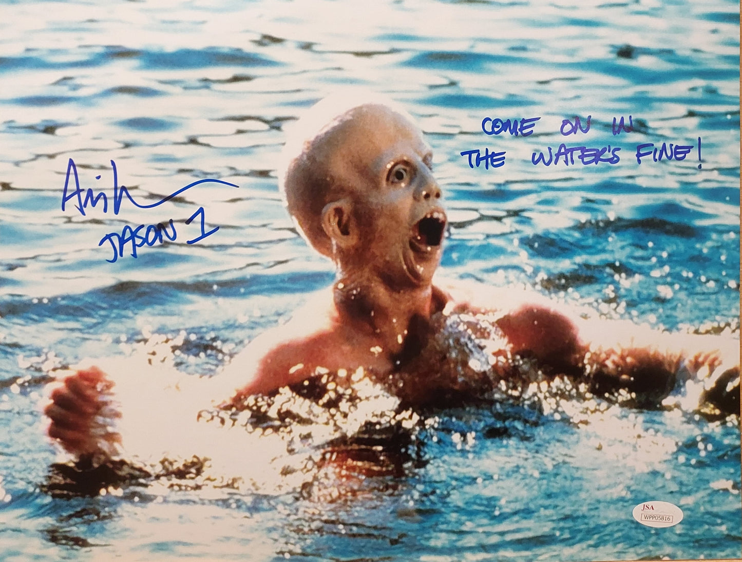Ari Lehman-as Young Jason-signed 11x14 Friday 13th-JSA