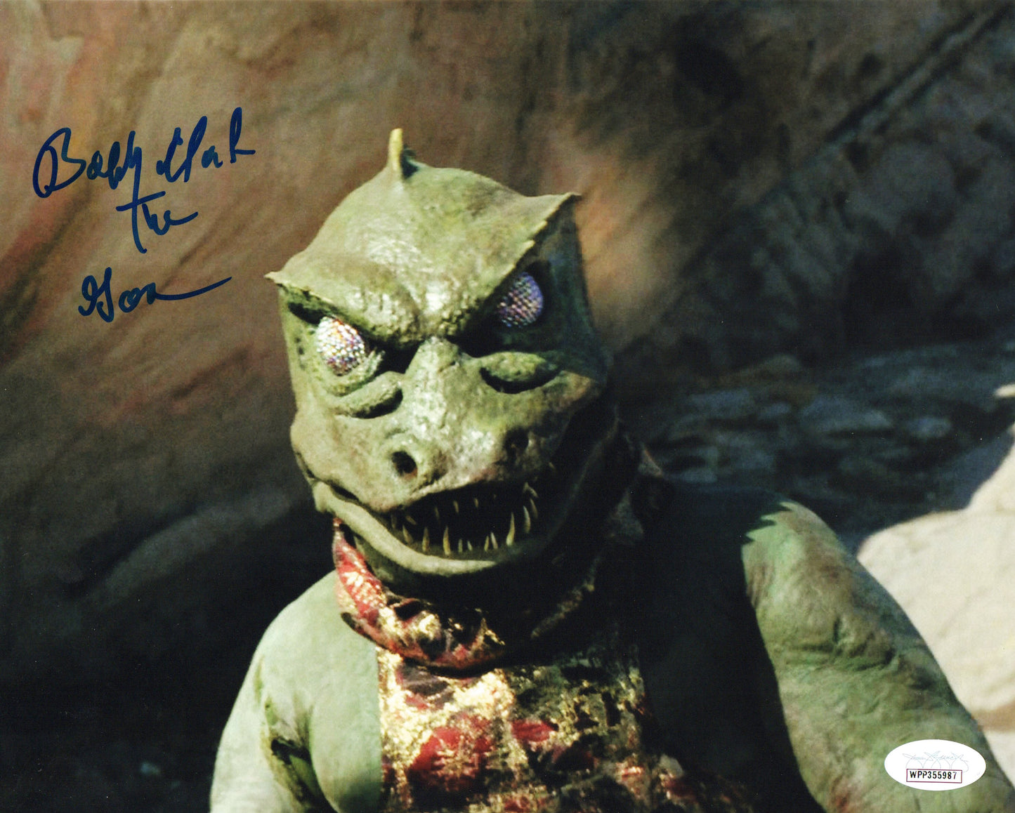 Bobby Clark-Star Trek TOS-The Gorn-signed 8x10-JSA