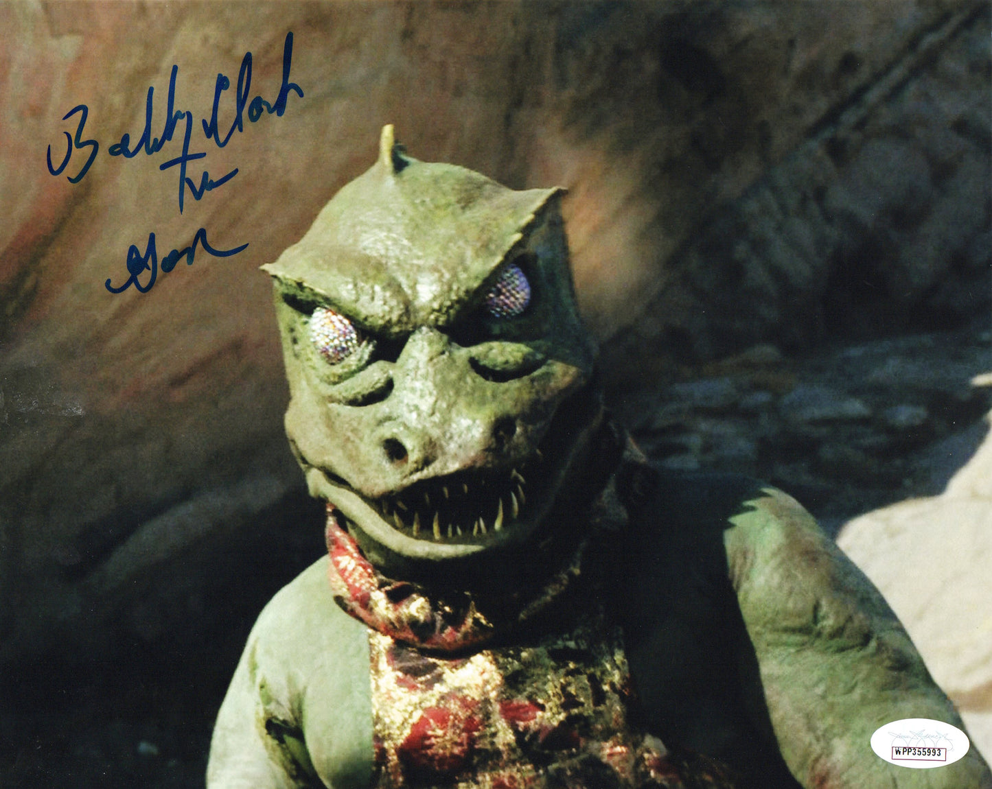 Bobby Clark-Star Trek TOS-The Gorn-signed 8x10-JSA(2)
