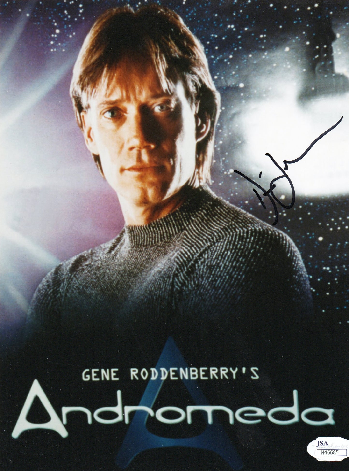 Kevin Sorbo: Dylan Hunt: Andromeda: Signed 8x10: JSA COA - See Description (L1)