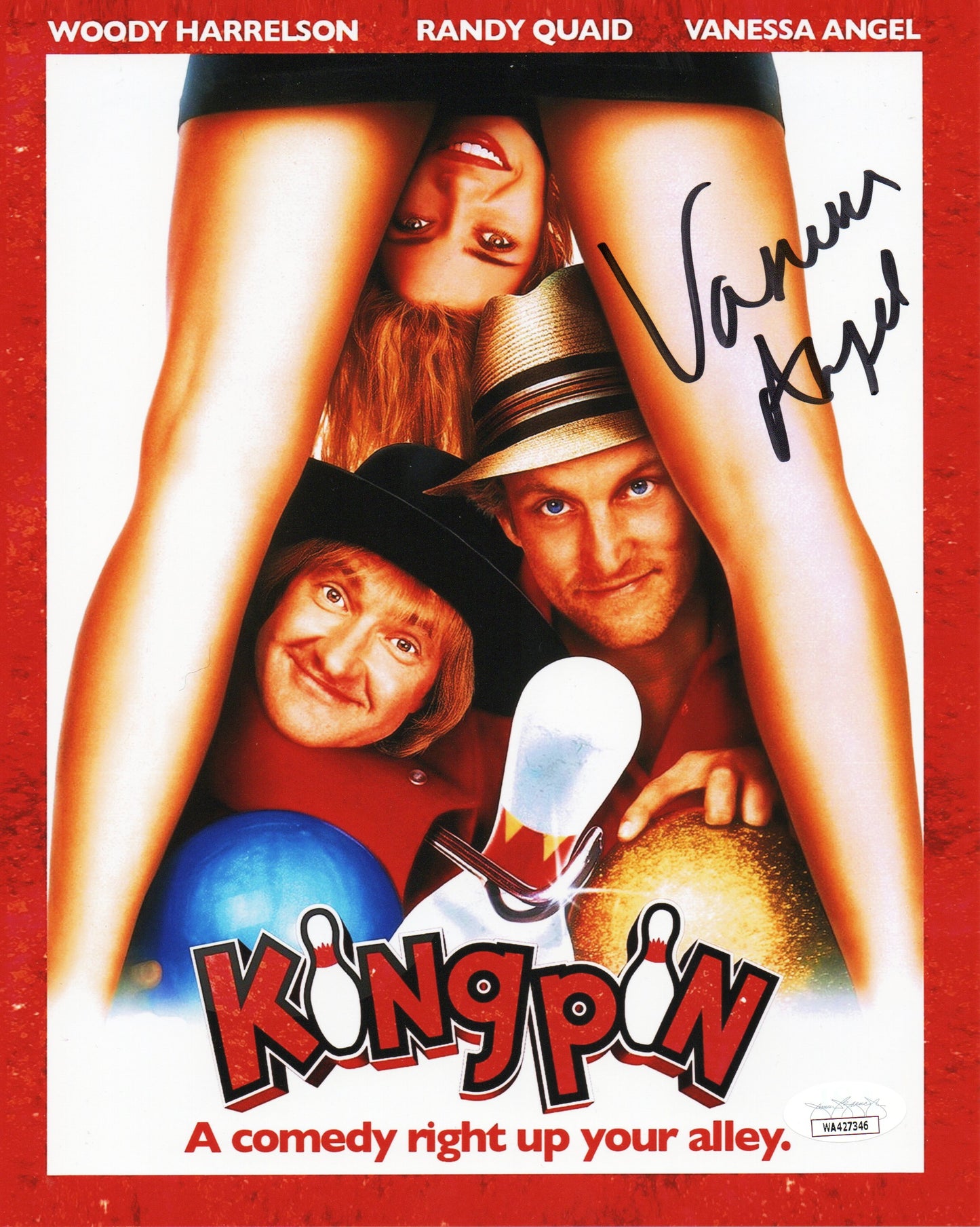 Vanessa Angel - as Claudia - KingPin- signed 8x10 - JSA COA