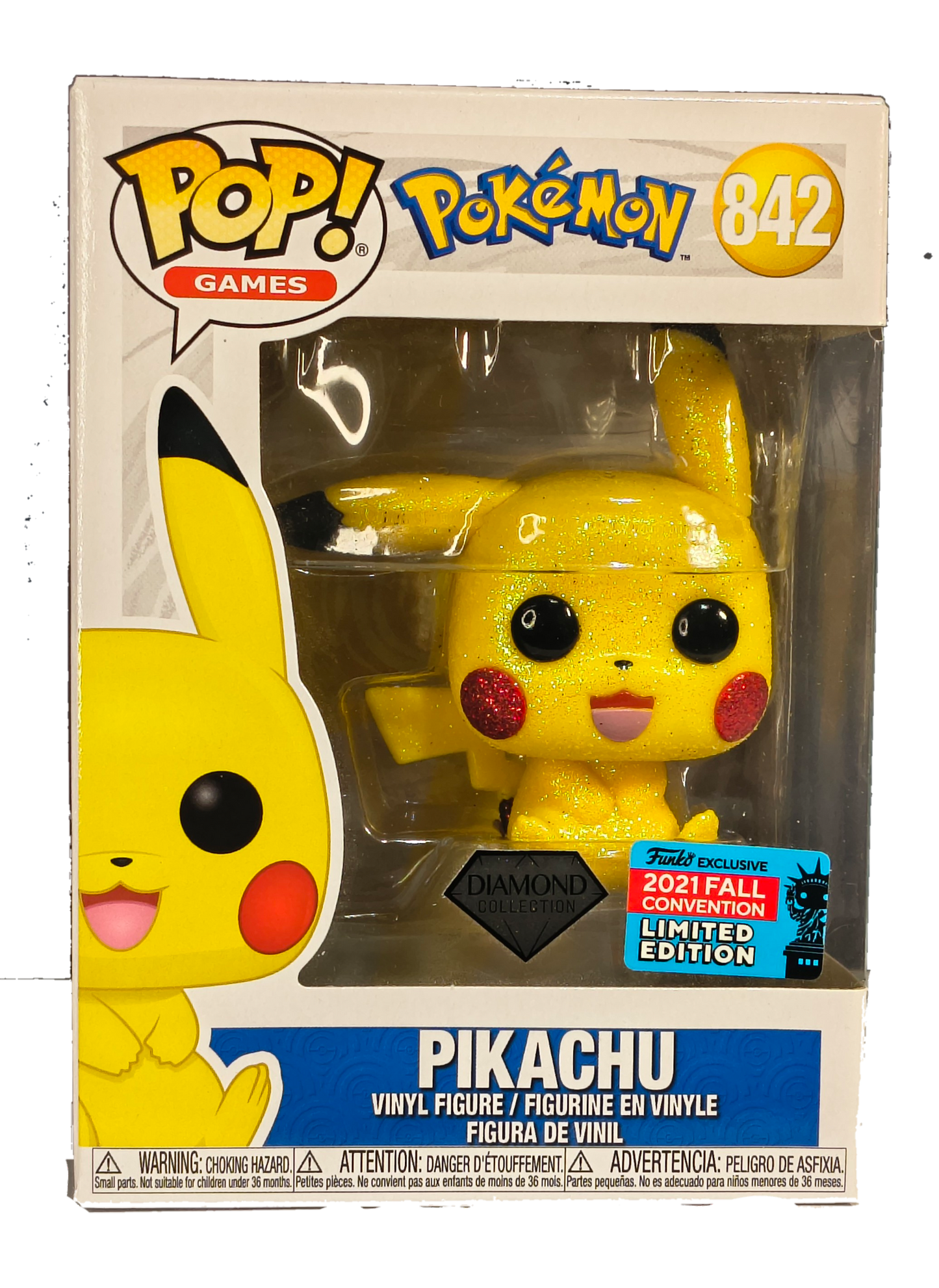 Pokémon "Pikachu" Vinyl Figure 2021 Fall Convention Diamond Collection