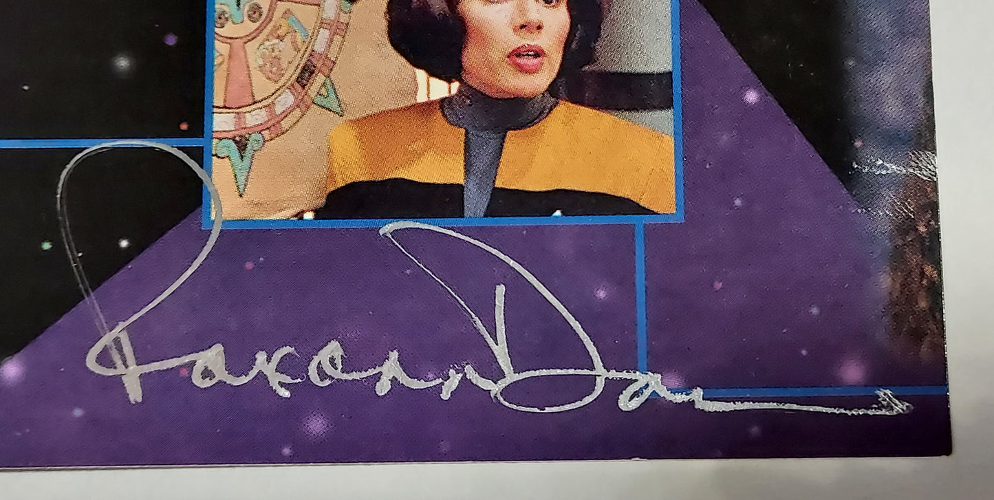 Roxann Dawson Signed 1995 Star Trek Voyager Series 2 #8 Mission Chronology See description (L1)