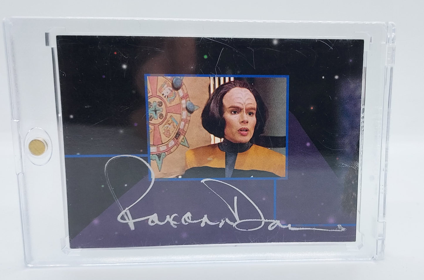 Roxann Dawson Signed 1995 Star Trek Voyager Series 2 #8 Mission Chronology See description (L1)