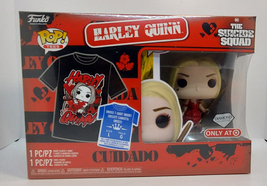 The Suicide Squad Harly Quinn Diamond Collection Target Exclusive POP and Shirt Box set