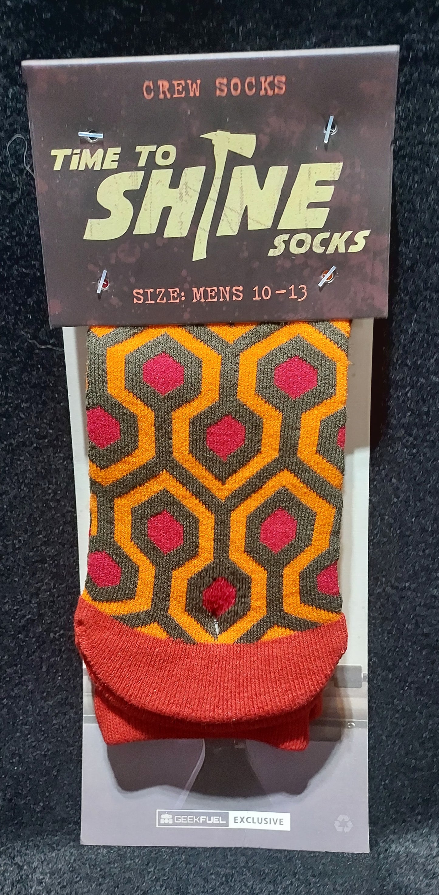 Geekfuel Exclusive Mens Shining Crew Sock - Size 10-13