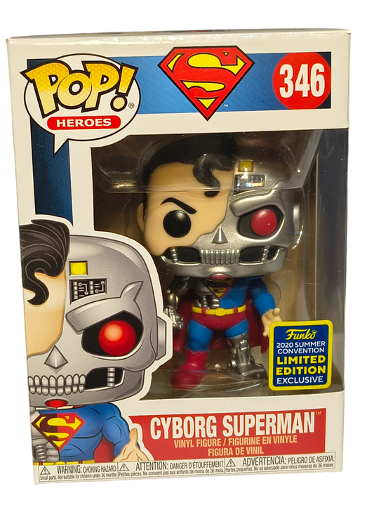 Superman "Cyborg Superman" Vinyl Figure Funk 2020 Summer Convention Exclusive