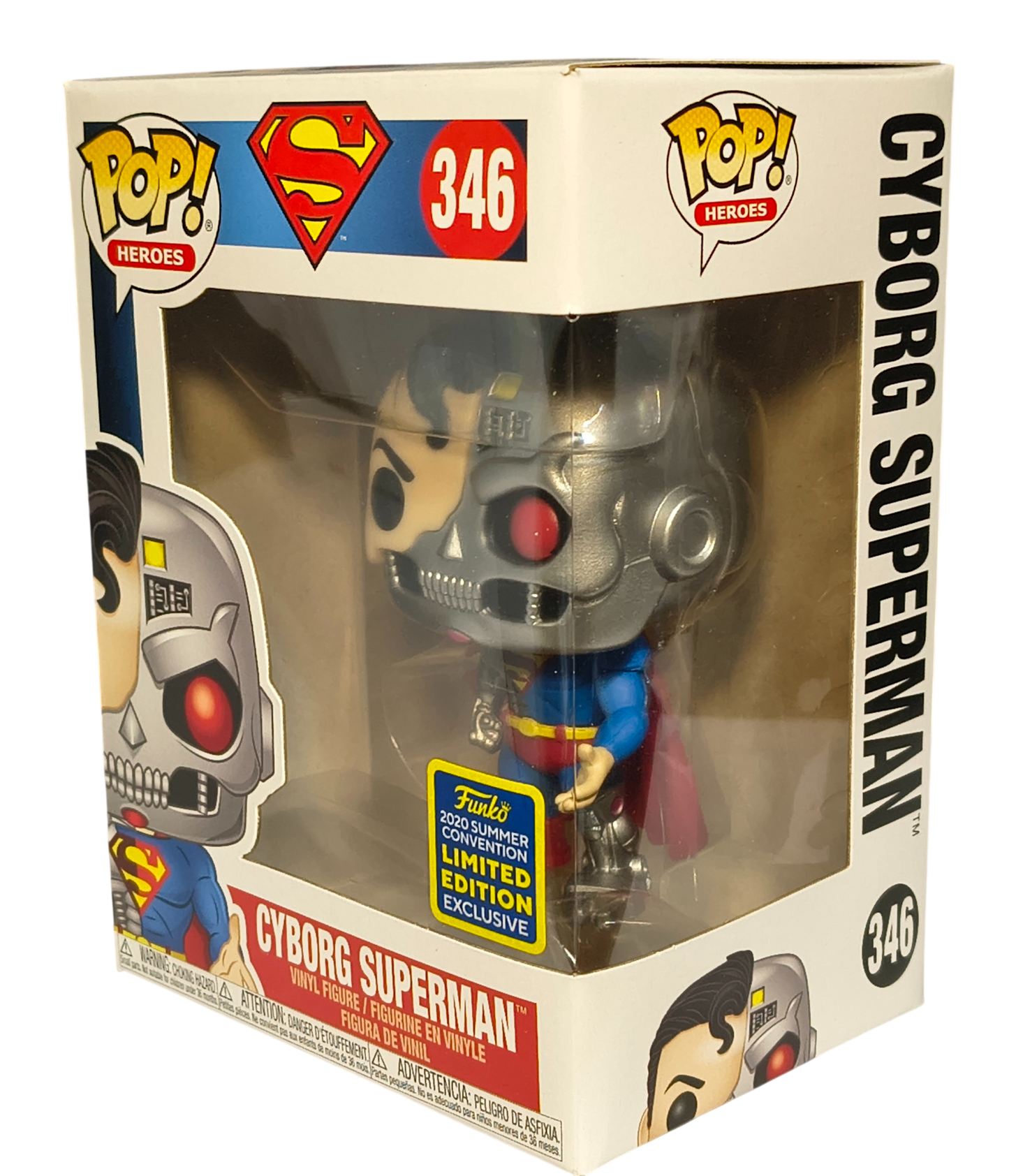 Superman "Cyborg Superman" Vinyl Figure Funk 2020 Summer Convention Exclusive