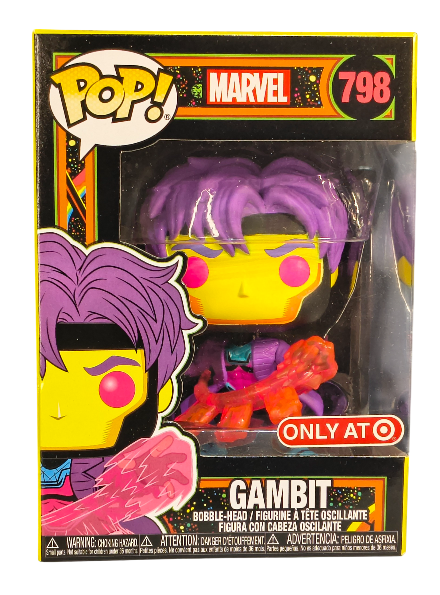 Marvel "Gambit" Target Exclusive Blacklight Vinyl Figure