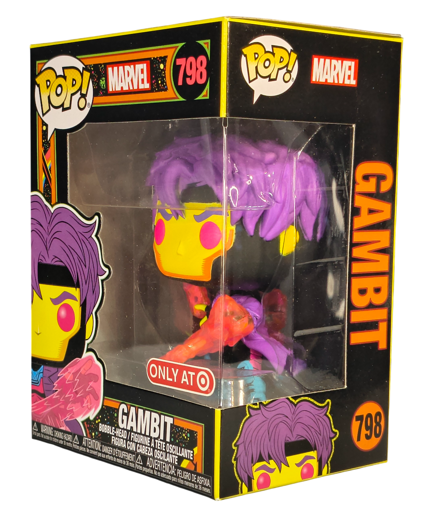 Marvel "Gambit" Target Exclusive Blacklight Vinyl Figure