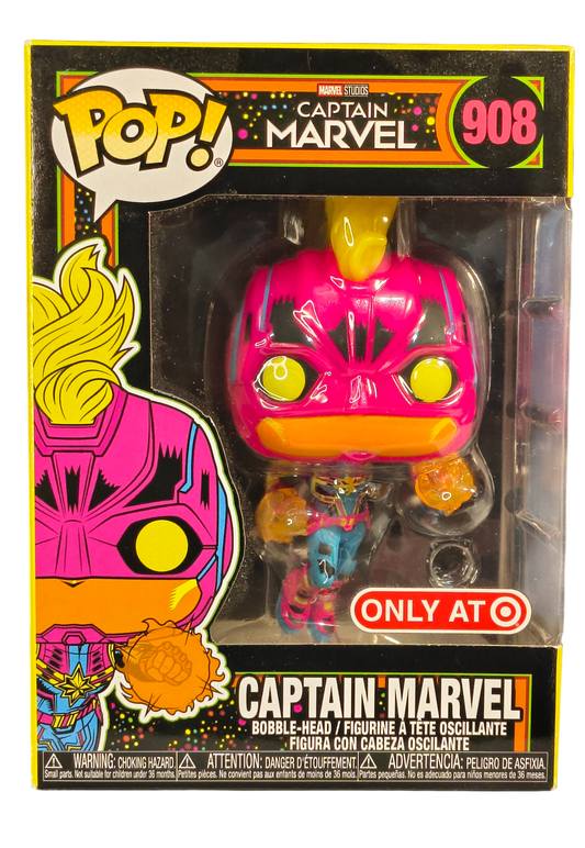 "Captain Marvel" Vinyl Figure, Target Exclusive Black Light