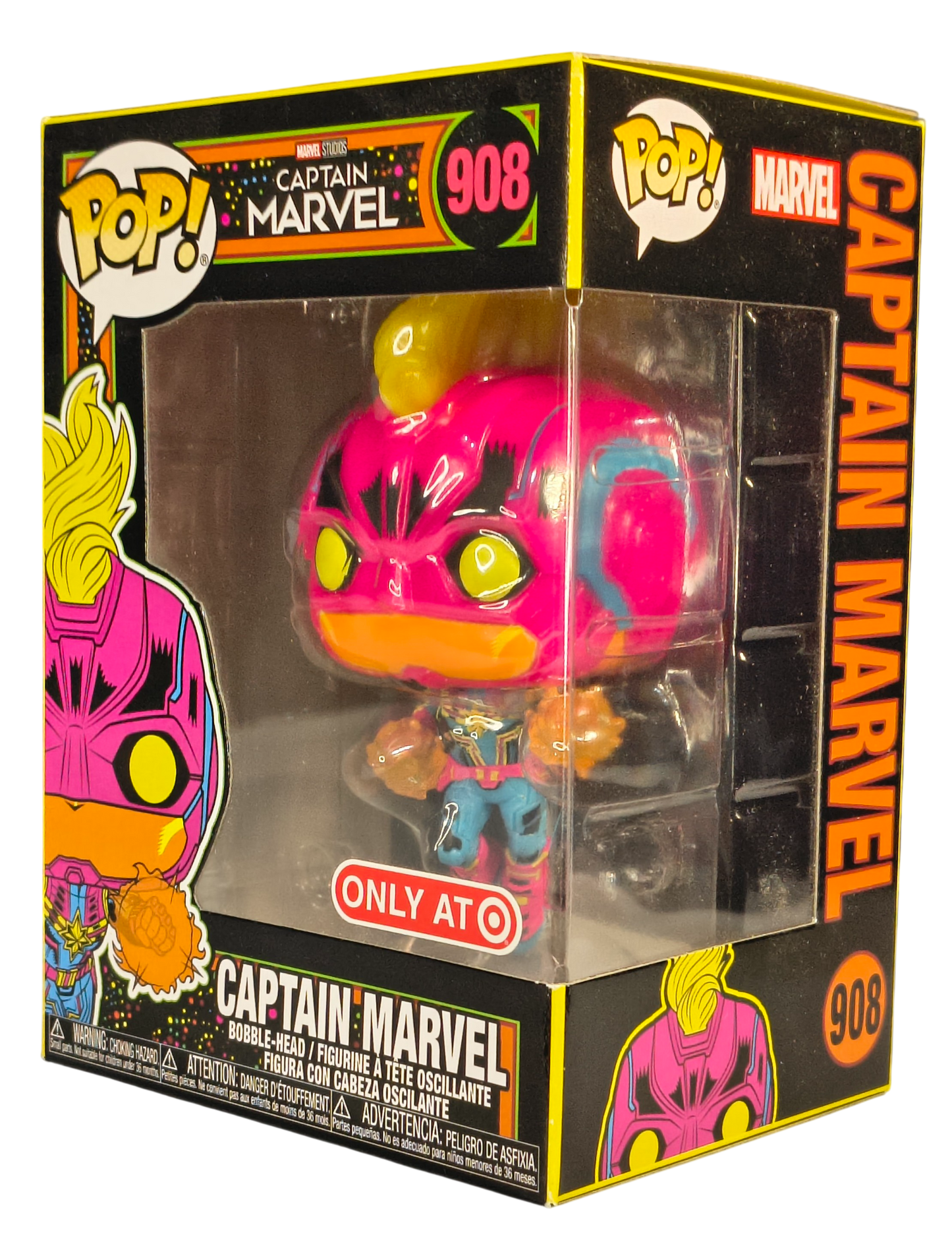 "Captain Marvel" Vinyl Figure, Target Exclusive Black Light