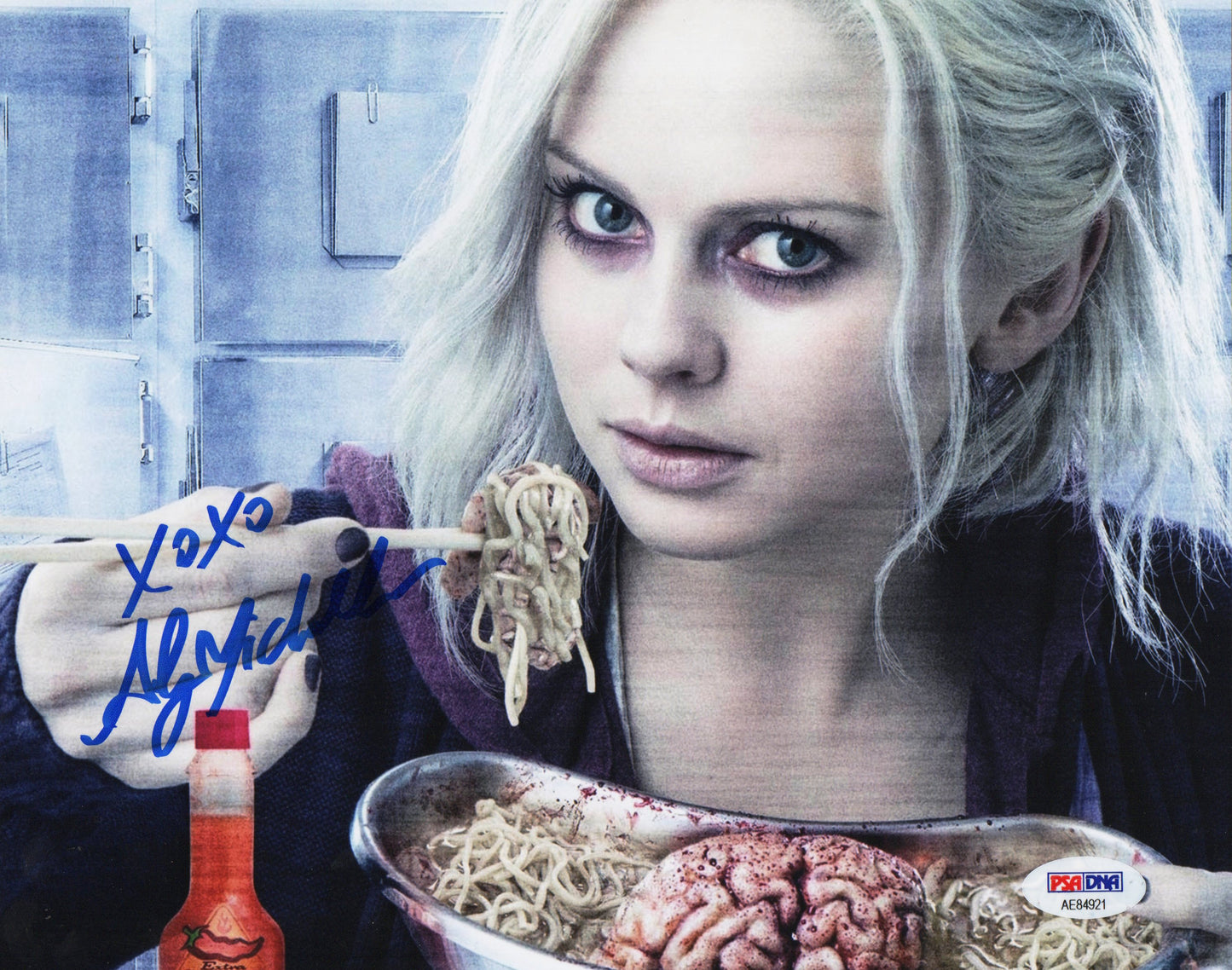 Aly Michalka-as Peyton Charles-signed iZombie 8x10-PSA/DNA