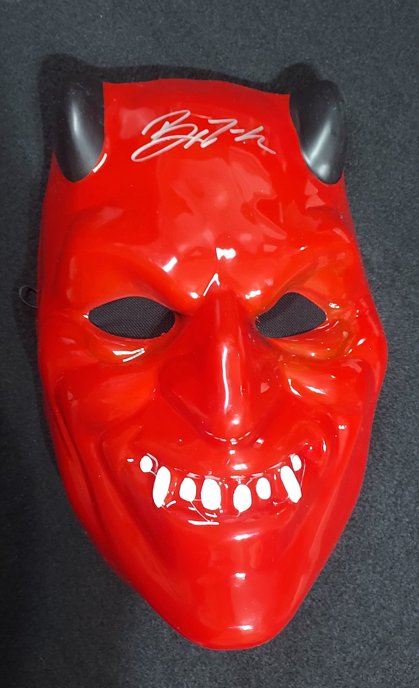 Bex Taylor Klaus: Hell fest: The Other Devil-signed mask- JSA COA (L1) see description