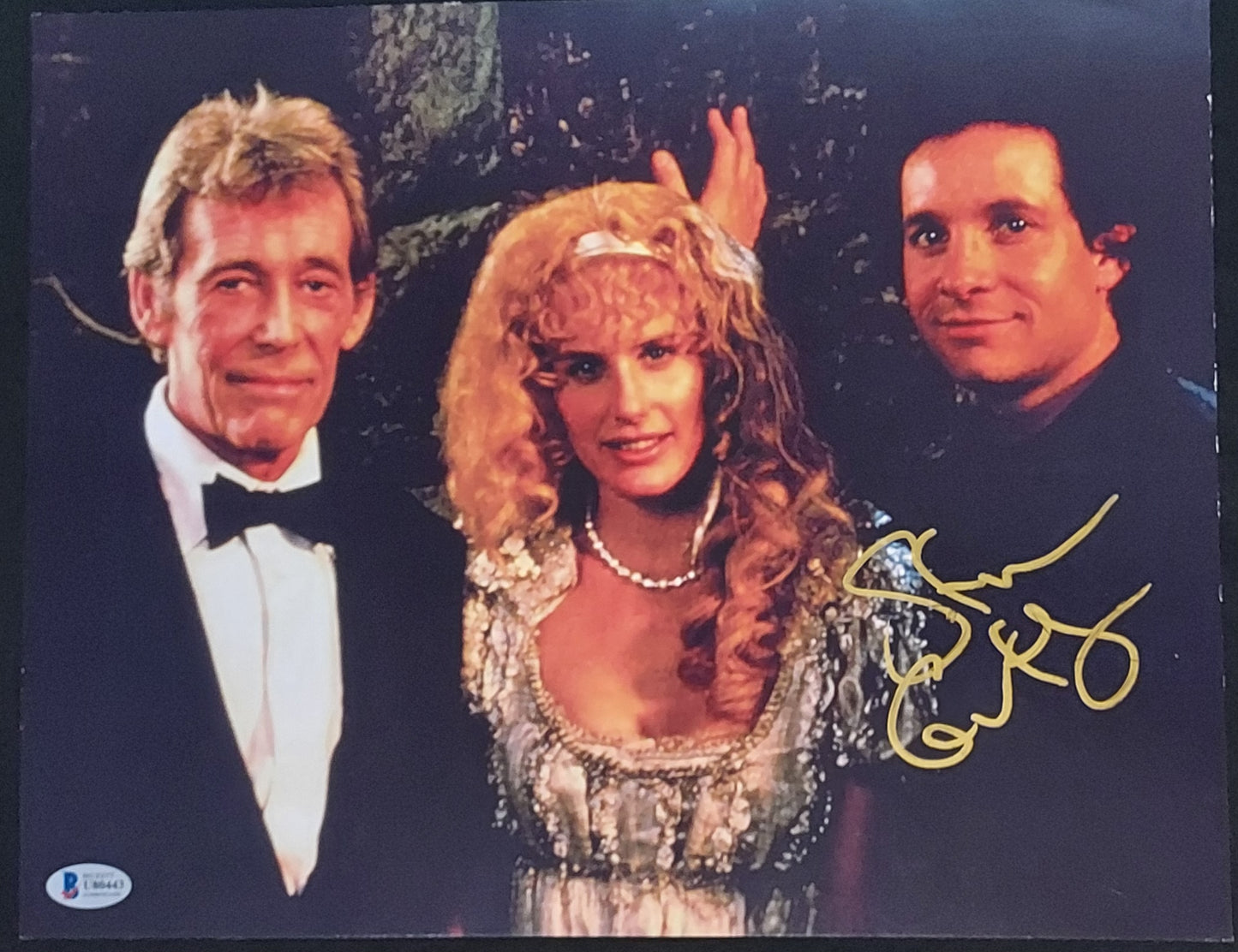 Steve Guttenburg-as Jack Crawford-High Spirits-signed 11x14-Beckett (L2) Read Description