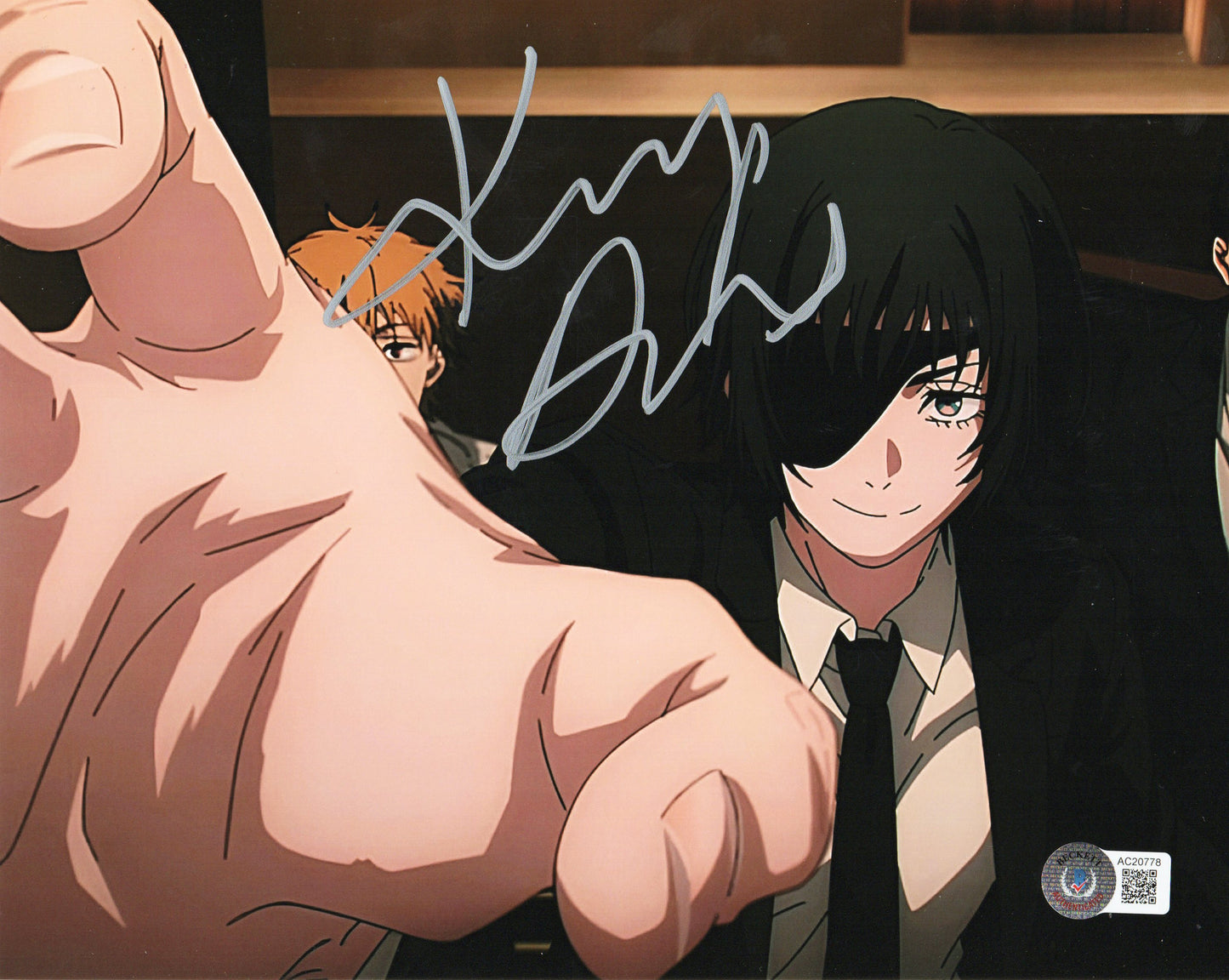 Katelyn Barr-voice of Himeno-signed Chainsaw Man 8x10 Beckett (4)