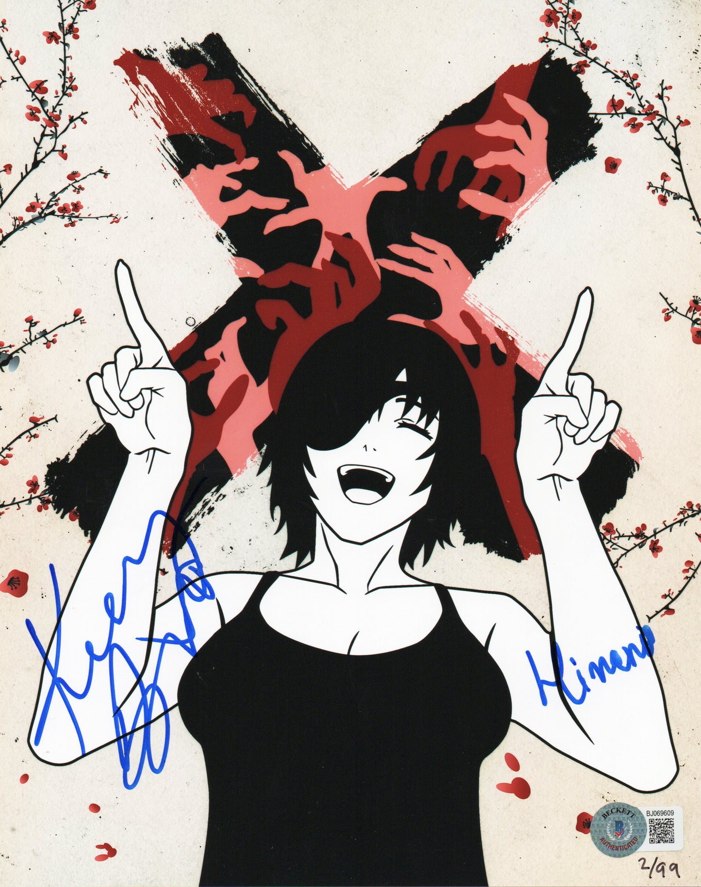 Katelyn Barr-voice of Himeno-signed Chainsaw Man 8x10 Beckett (1)