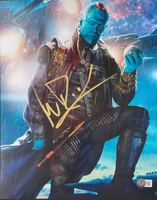 Michael Rooker-as Yondu-signed Gradians of the Galaxy 11x14-Beckett