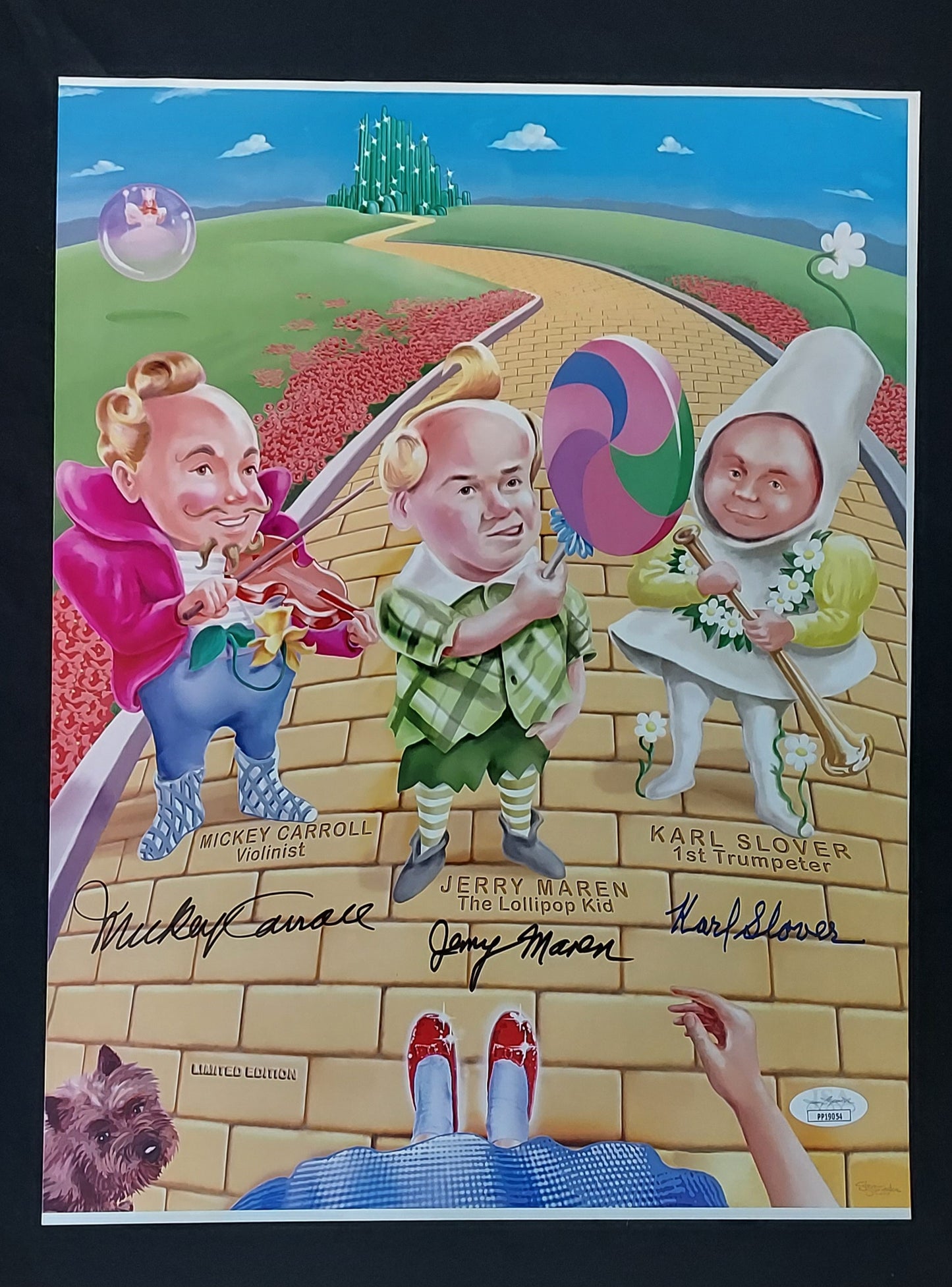 Wizard of OZ Munchkins-multi signed-11x14 JSA (l1) Read description