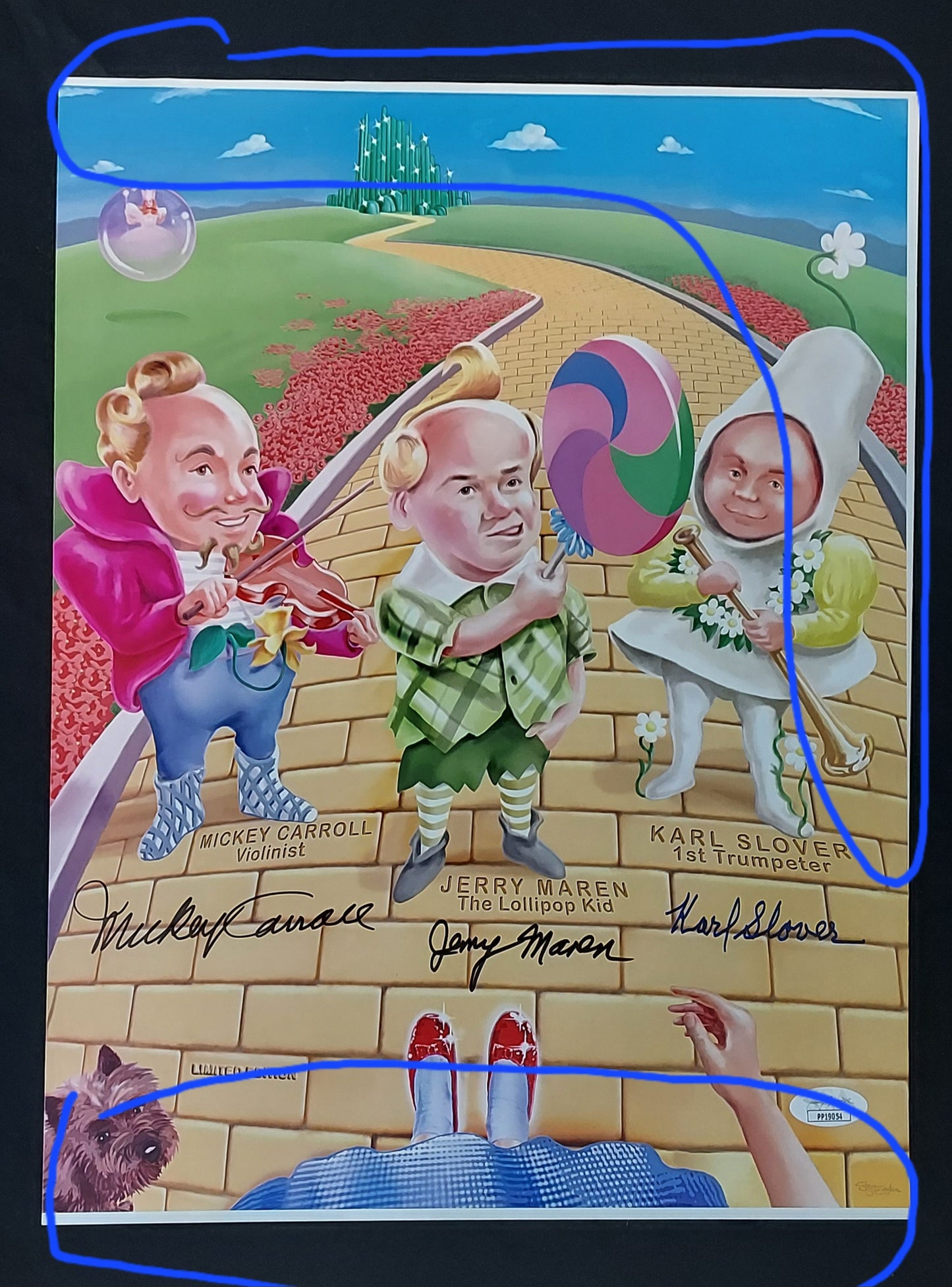 Wizard of OZ Munchkins-multi signed-11x14 JSA (l1) Read description