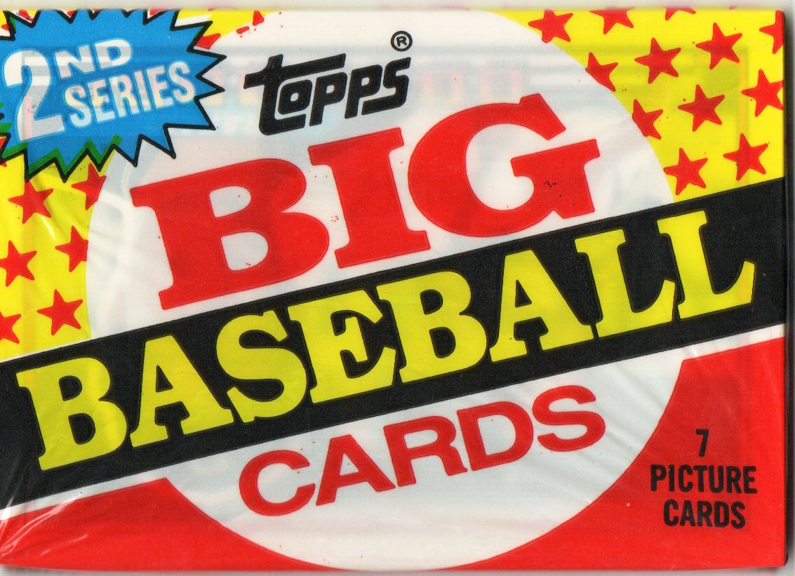 Topps 1989 Big Cards 2nd series 7 card pack
