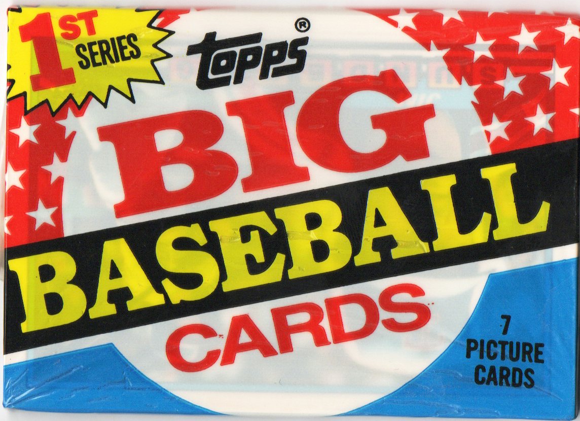 Topps 1989 Big Cards 1st series 7 card pack