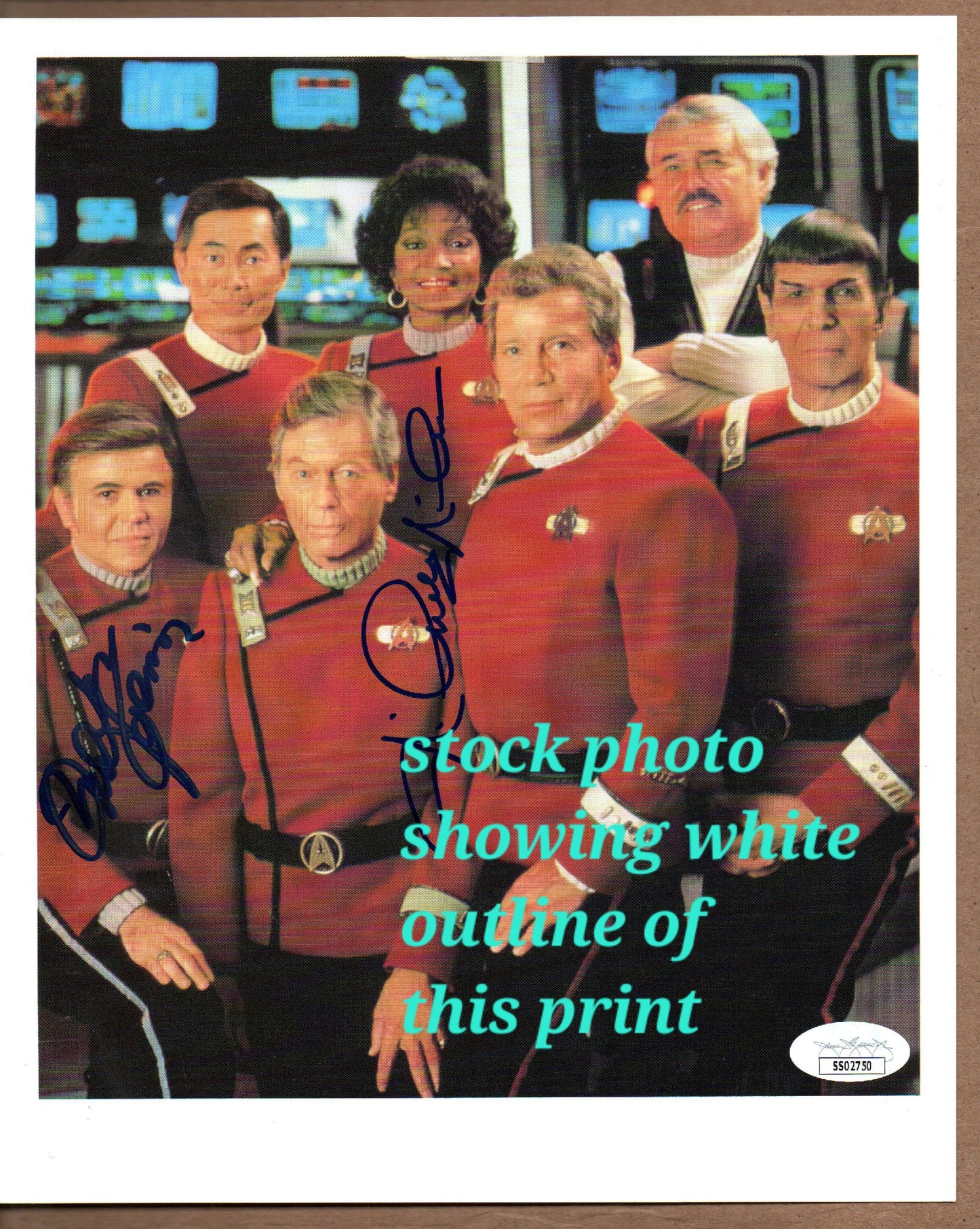 Nichelle Nichols & Walter Koenig-signed Star Trek: Undiscovered Country 8x10-JSA (3)