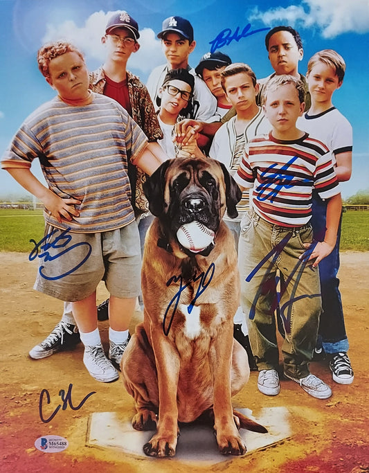 The Sandlot cast-signed by 6 cast members 11x14-Beckett