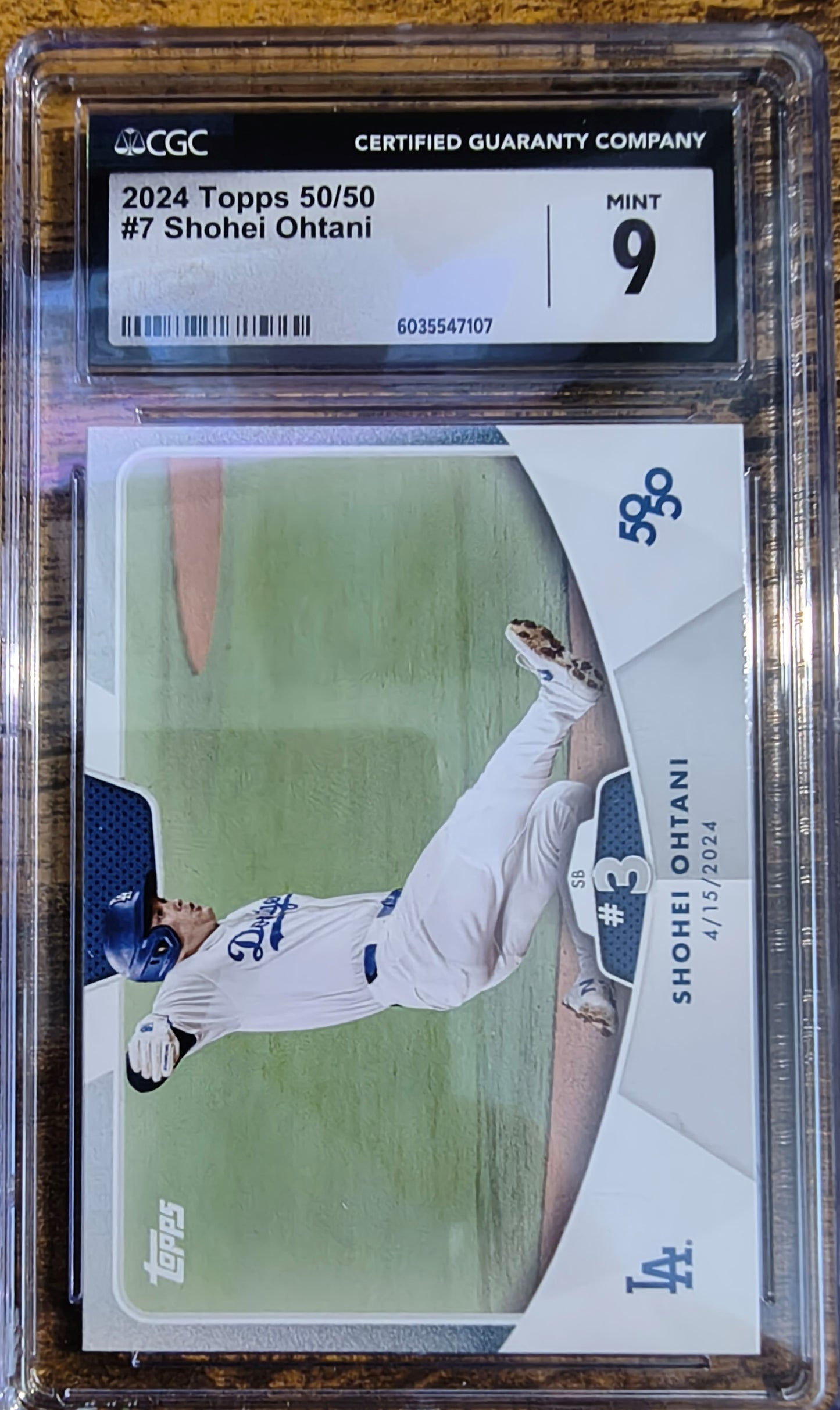 Shohei Ohtani 2024 Topps 50/50 #7 CGC Grade 9