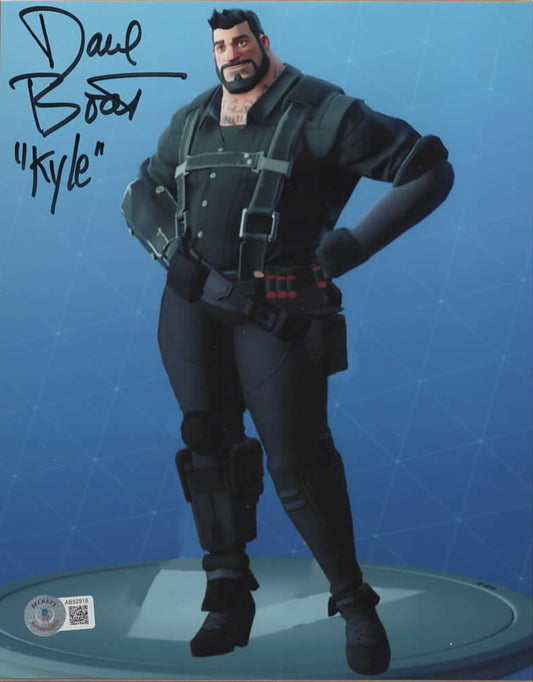 David Boat -Fortnite - signed 8x10 - Beckett COA