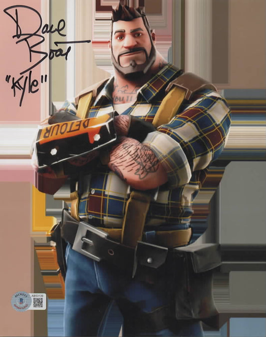 David Boat -Fortnite - signed 8x10 - Beckett COA