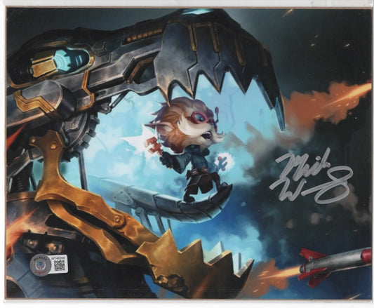 Mick Wingert - League of Legends - signed 8x10 - Beckett COA
