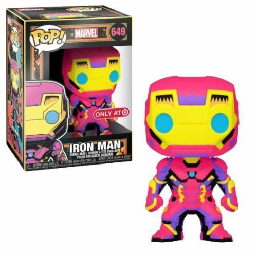 Bobblehead Figure Exclusive Iron Man #649 Black Light - See Description (L1)