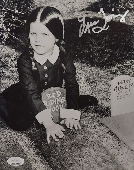 Lisa Loring-as "Wednesday Addams"- signed 8x10 Addams Family TV Series-JSA