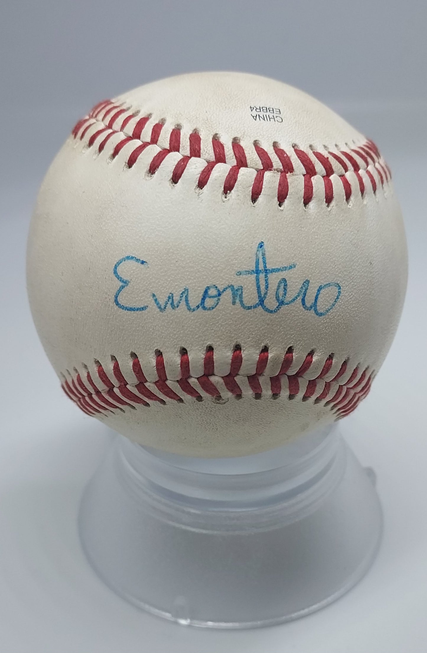 Elehuris Montero signed Rawlings Official Midwest League Baseball (Beckett COA) L1 - See Description