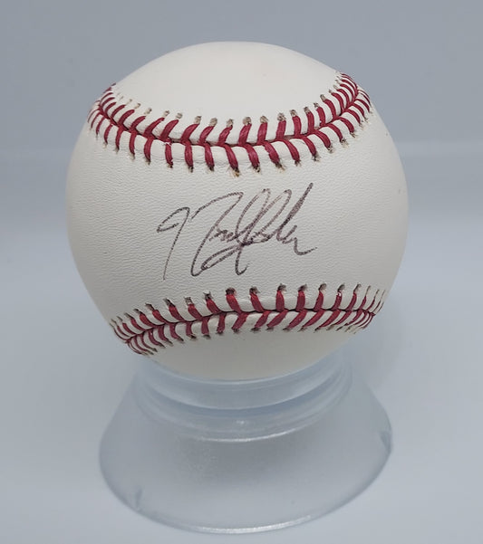 Nick Johnson Signed OML Baseball (JSA COA)