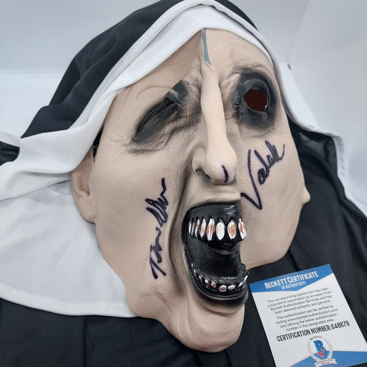 Bonnie Aarons-The Nun- "Valak-" signed The Nun mask-Beckett