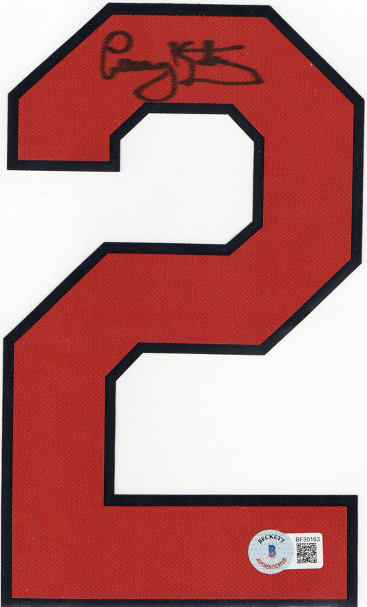 Casey Kotchman-first baseman-Signed Jersey Number "2" Patch-Beckett