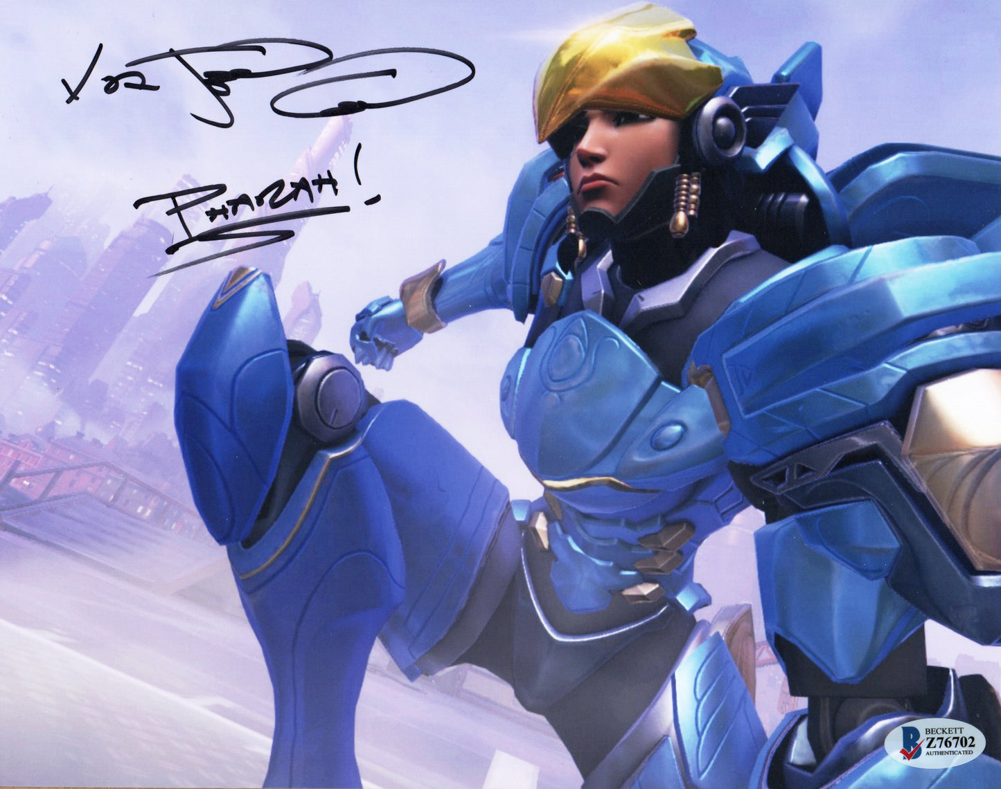 Jen Cohn-"Pharah"-Signed 8x10 Overwatch-Beckett